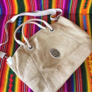 Large Authentic Tous Staw Tote Bag